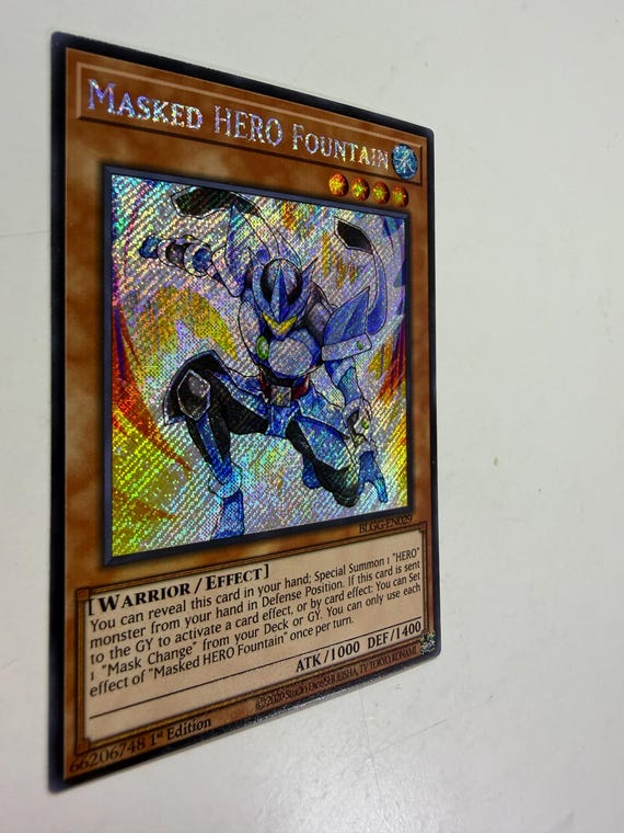 Masked HERO Fountain | Secret Rare | Orica PROXY - Etsy