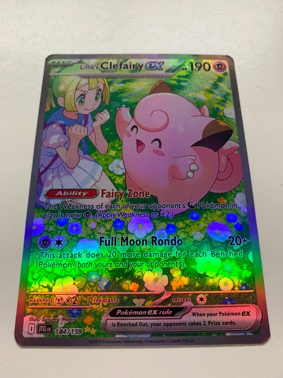 Lillie's Clefairy Ex 184/159 | FULL HOLO | Orica PROXY - Etsy