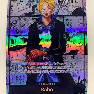 One Piece Proxy Card Holo - Sabo OP13-120 Character SEC - Etsy