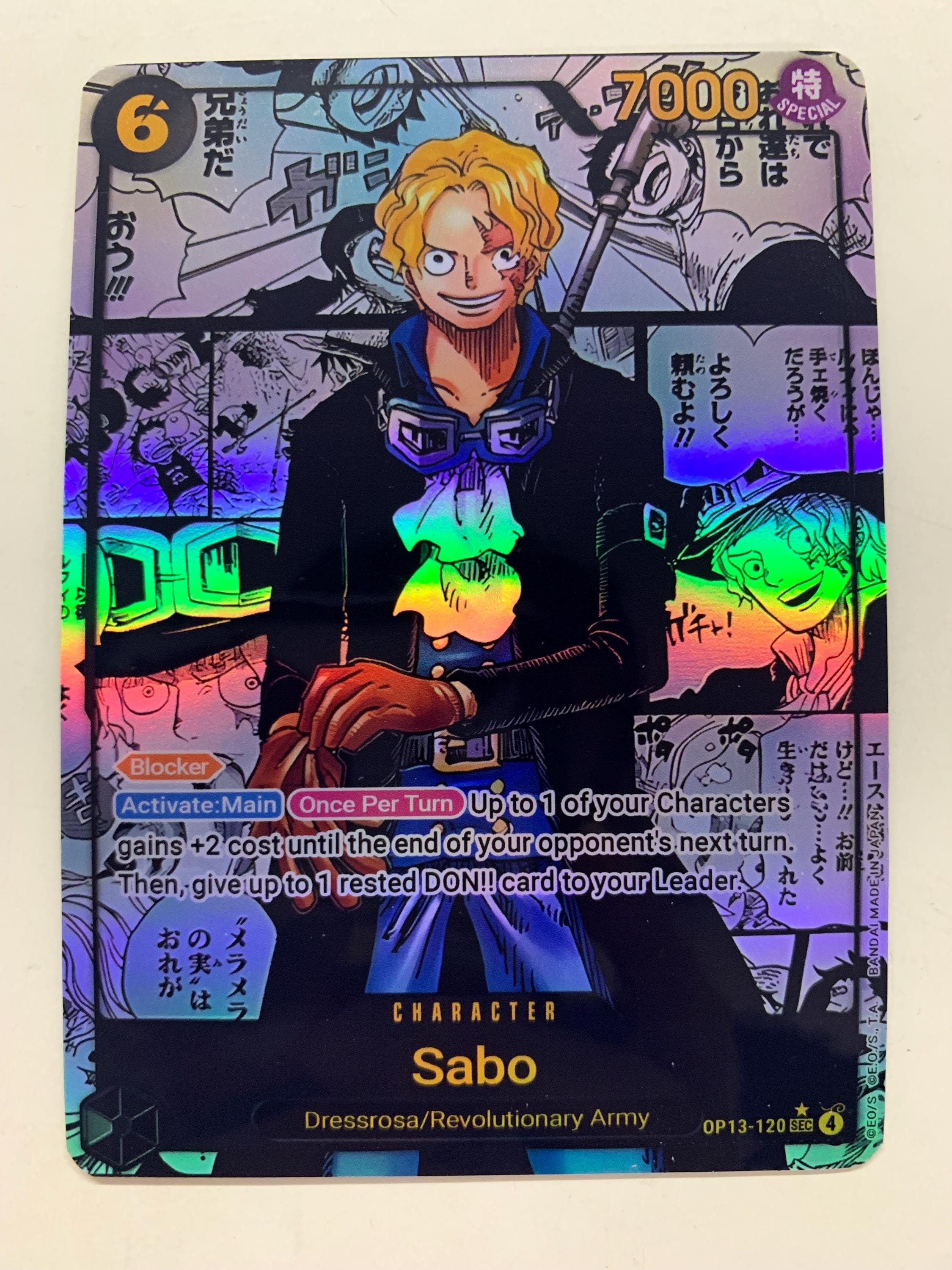 Sabo OP13-120 (alternate Art) | FULL HOLO | Orica PROXY - Etsy