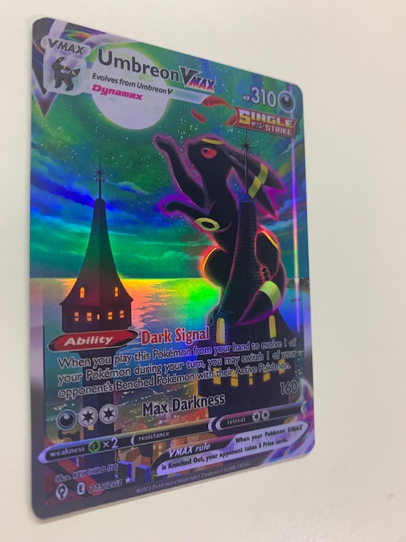 Umbreon Vmax 215/203 | FULL HOLO | Orica PROXY - Etsy