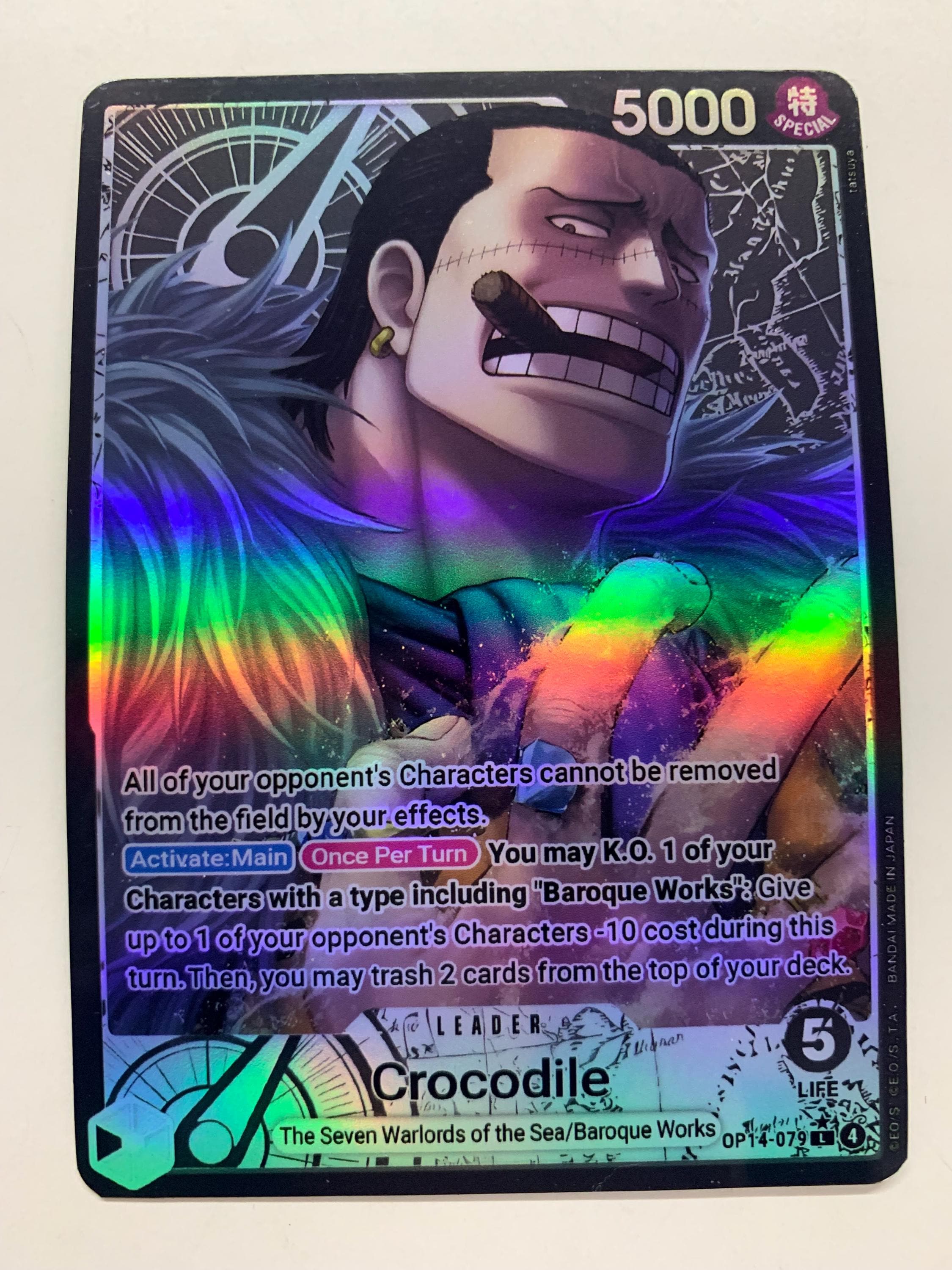 セクシーカード　　legend of CP⭐︎149 Crocodile OP14-079 (alternate Art) | FULL HOLO | Orica PROXY - Etsy