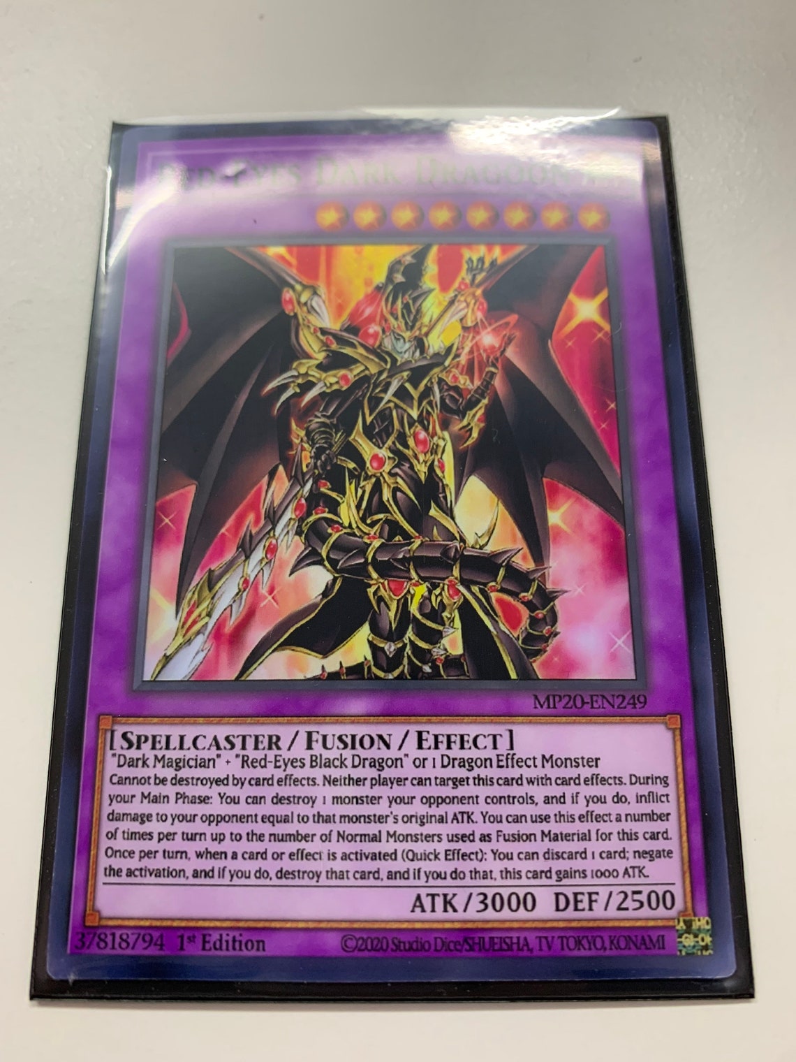 Redeyes Dark Dragoon Super Rare Orica PROXY Etsy