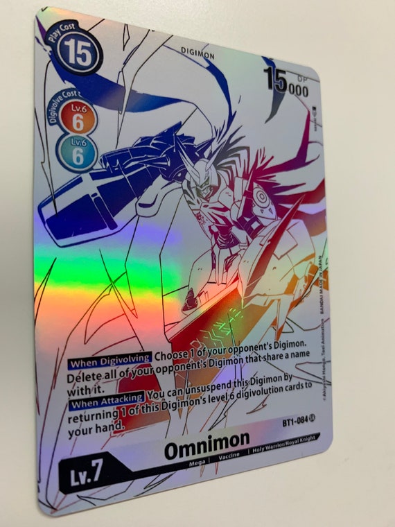 Omnimon BT1-084 (alternate Art) | FULL HOLO | Orica PROXY - Etsy