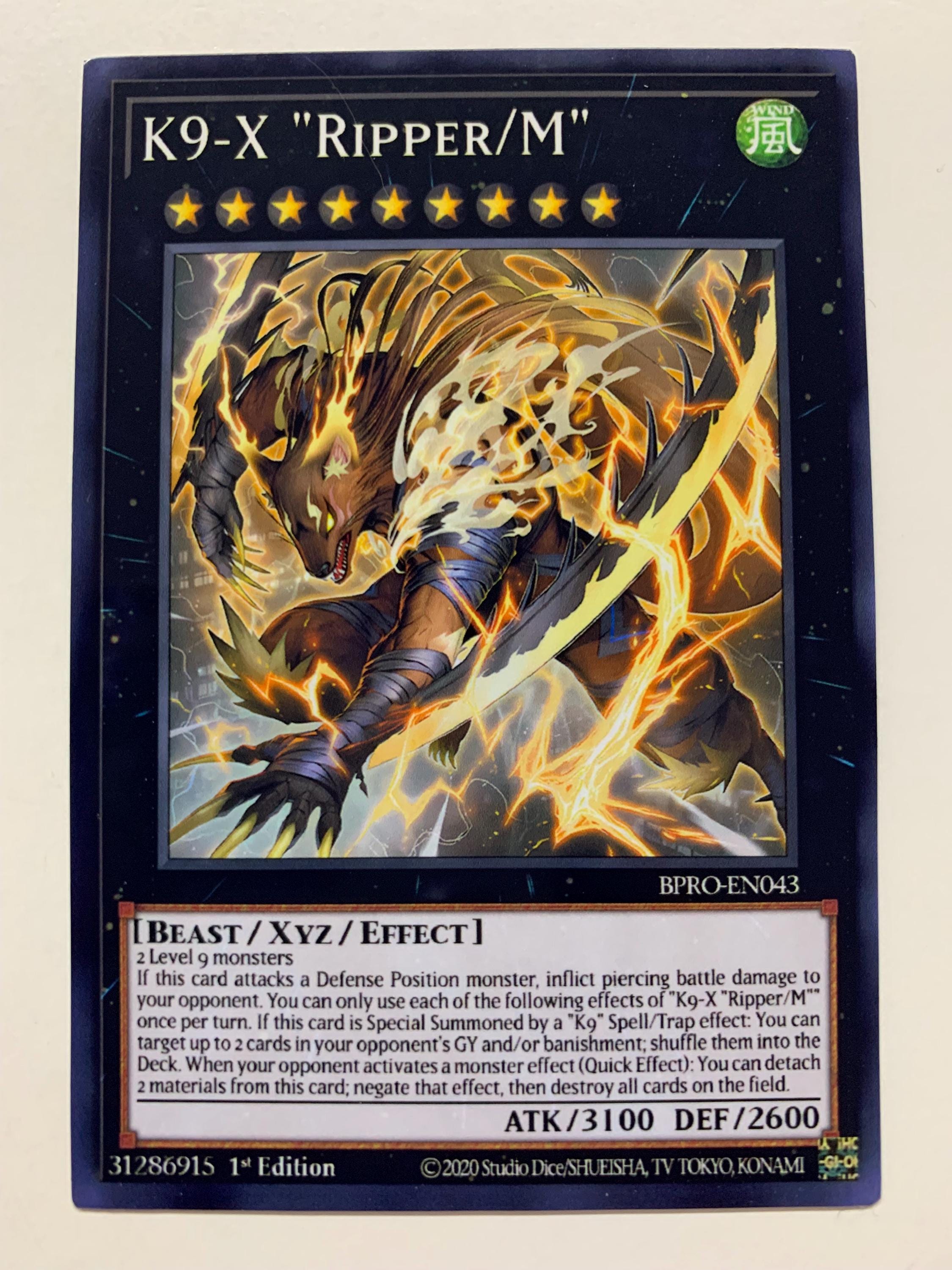 レ*ン様 K9 Ripper 遊戯王 Yu-Gi-Oh OCG K9-X Ripper/Millennia BPRO-JP043 Burst Protocol Super