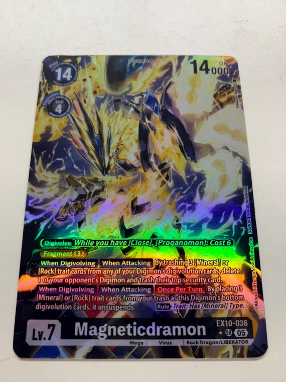 Magneticdramon EX10-036 (alternate Art) | FULL HOLO | Orica PROXY