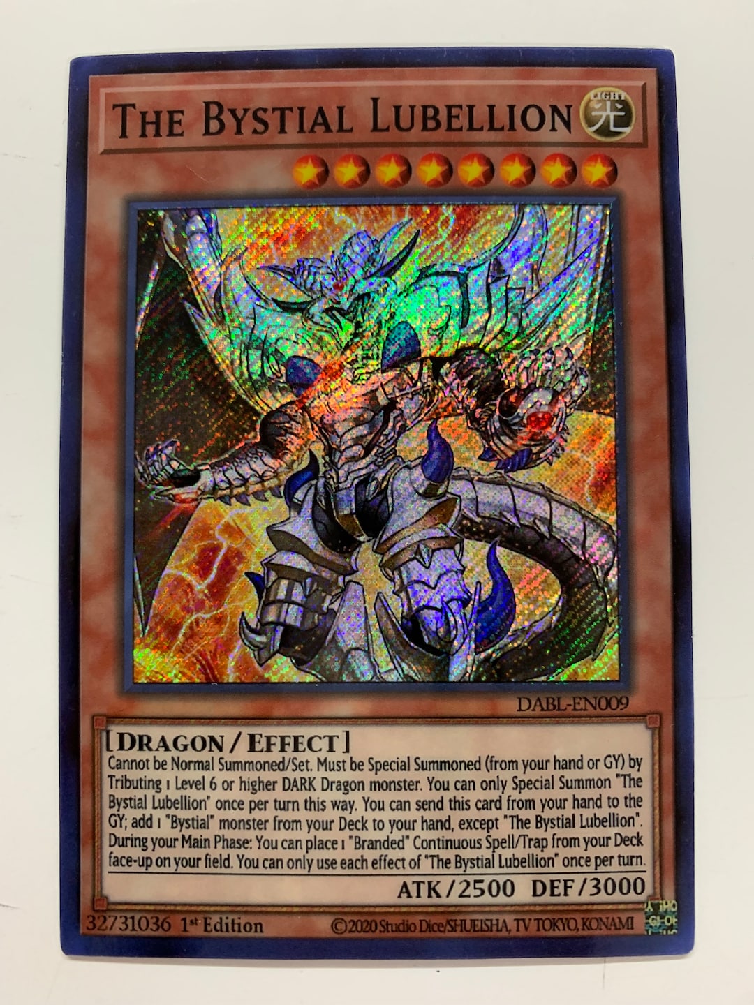 bystial yugioh cards The Bystial Lubellion | Secret Rare | Orica PROXY