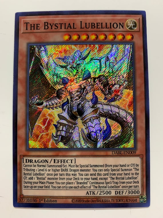 Yu-Gi-Oh! The Bystial Lubellion - DABL-EN009 Secret Rare 1st Edition Card - View #3