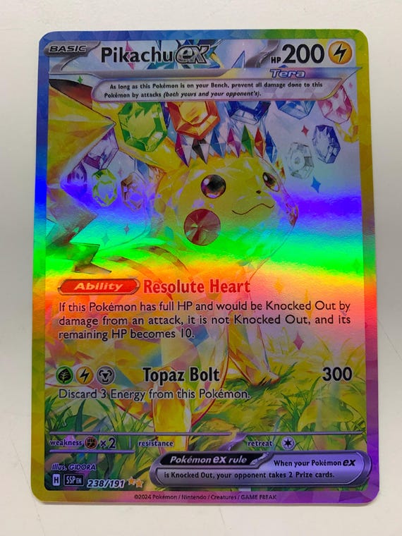 Pikachu Ex 238/191 | FULL HOLO | Orica PROXY - Etsy