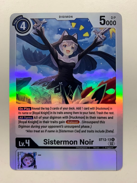 Sistermon Noir ST12-13 | FULL HOLO | Orica PROXY - Etsy Sistermon Noir ST12-13 | FULL HOLO | Orica PROXY - Etsy