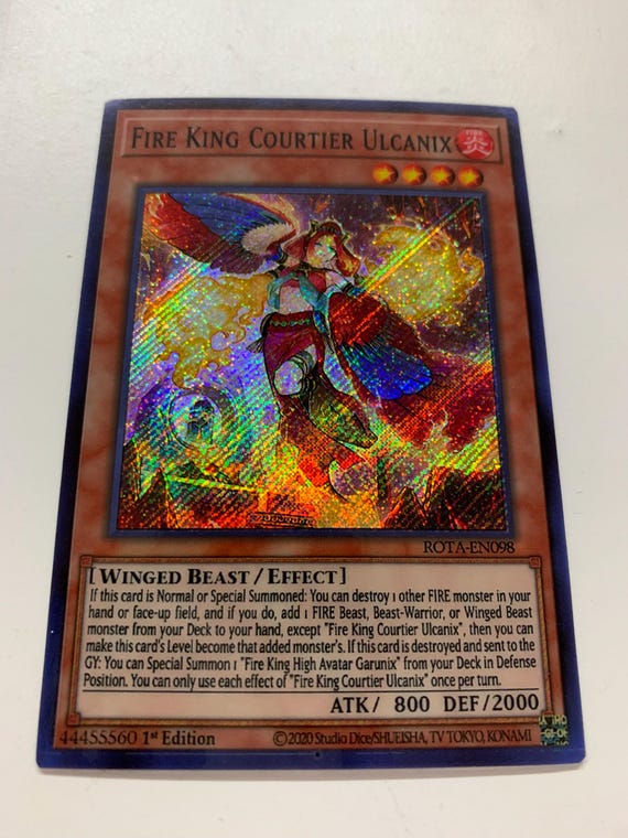 Fire King Courtier Ulcanix | Secret Rare | Orica PROXY - Etsy Canada