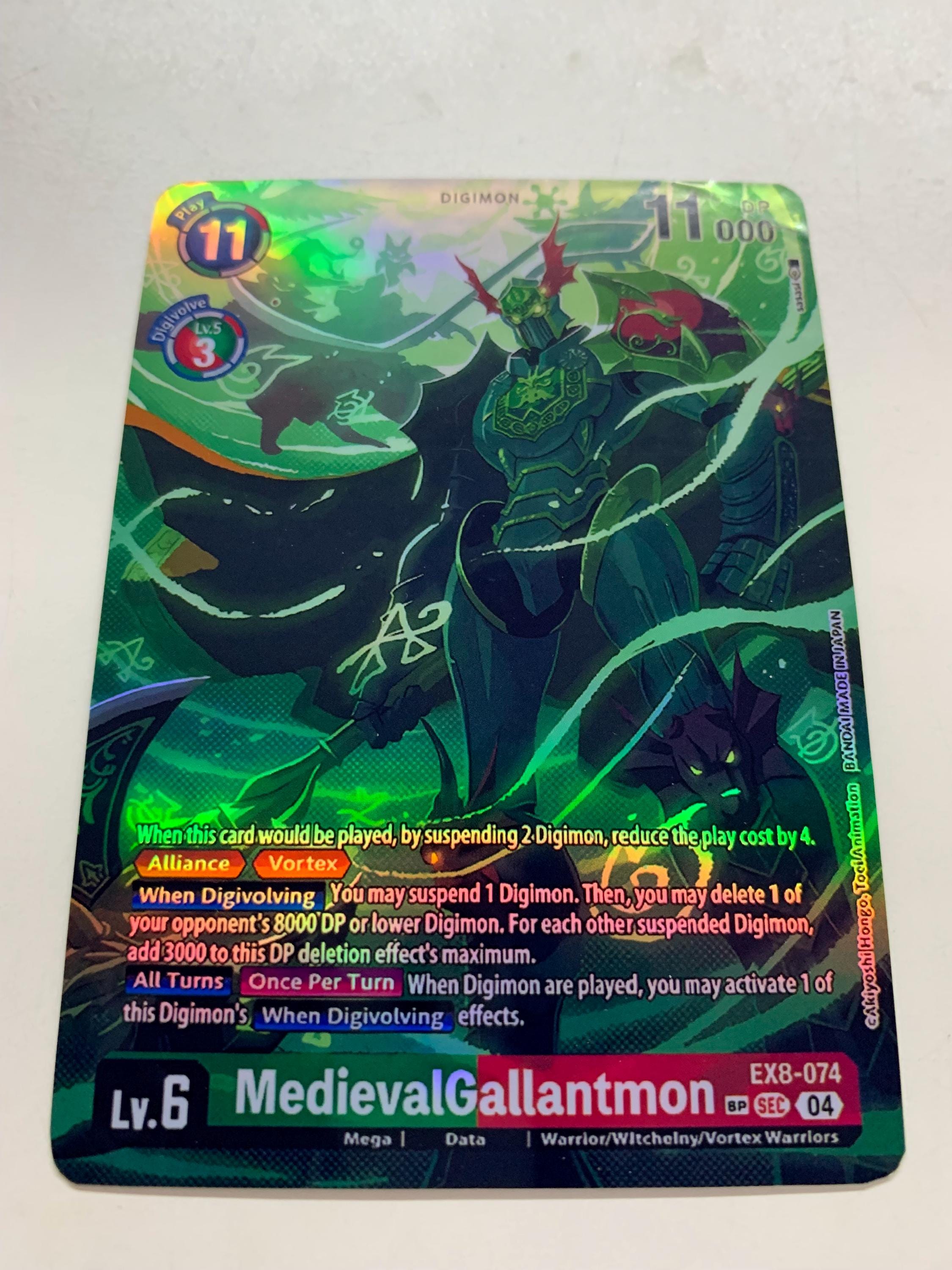 Medievalgallantmon EX8-074 (alternate Art) | FULL HOLO | Orica