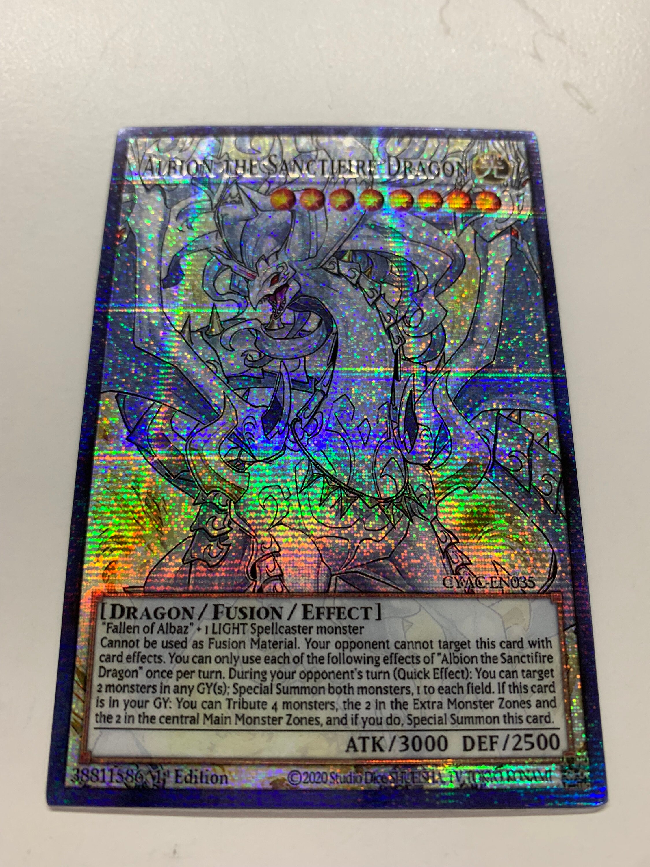 Albion the Sanctifire Dragon | Secret Rare | Orica PROXY - Etsy Israel