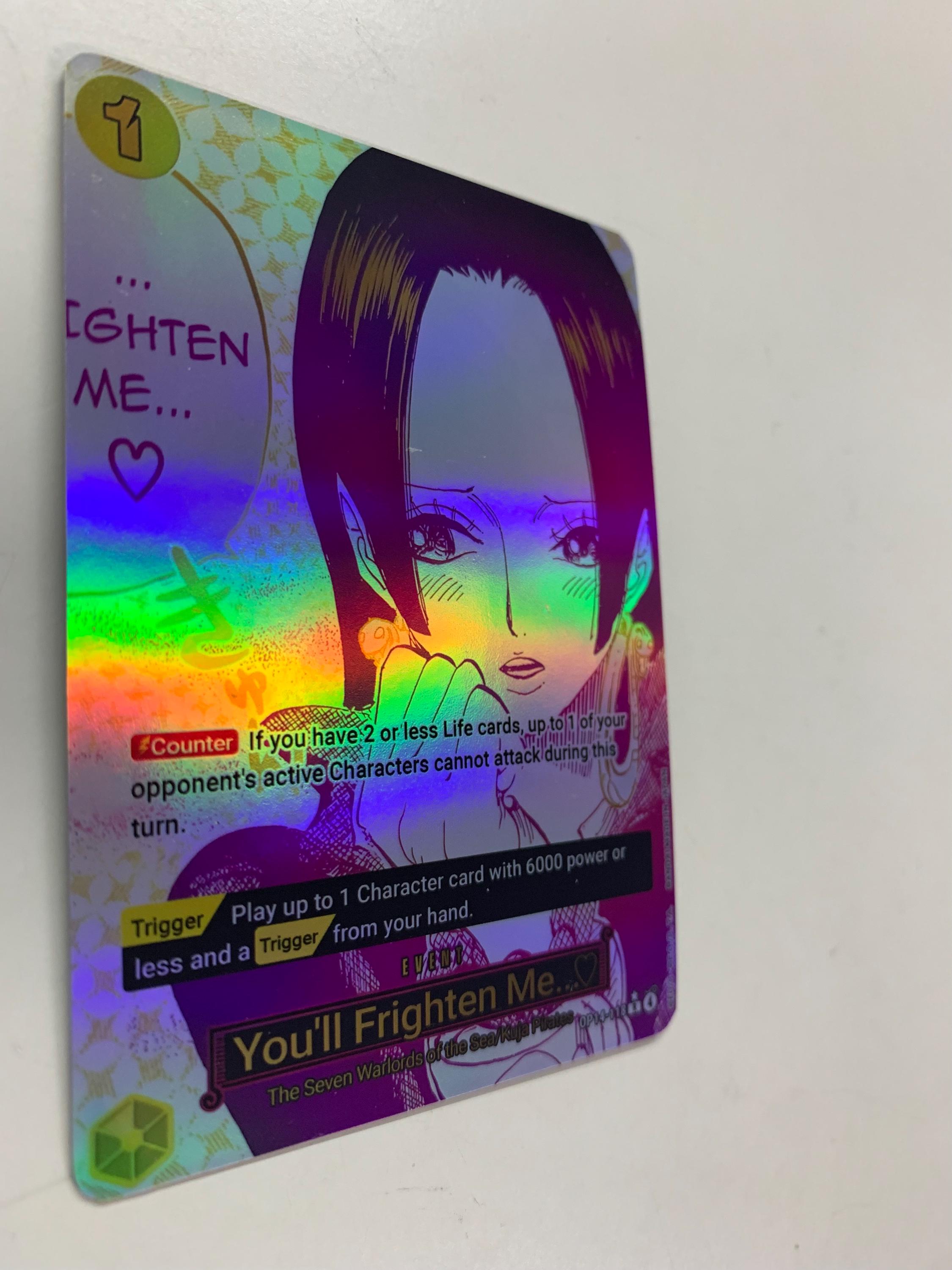 You'll Frighten Me… OP14-118 (alternate Art) | FULL HOLO | Orica