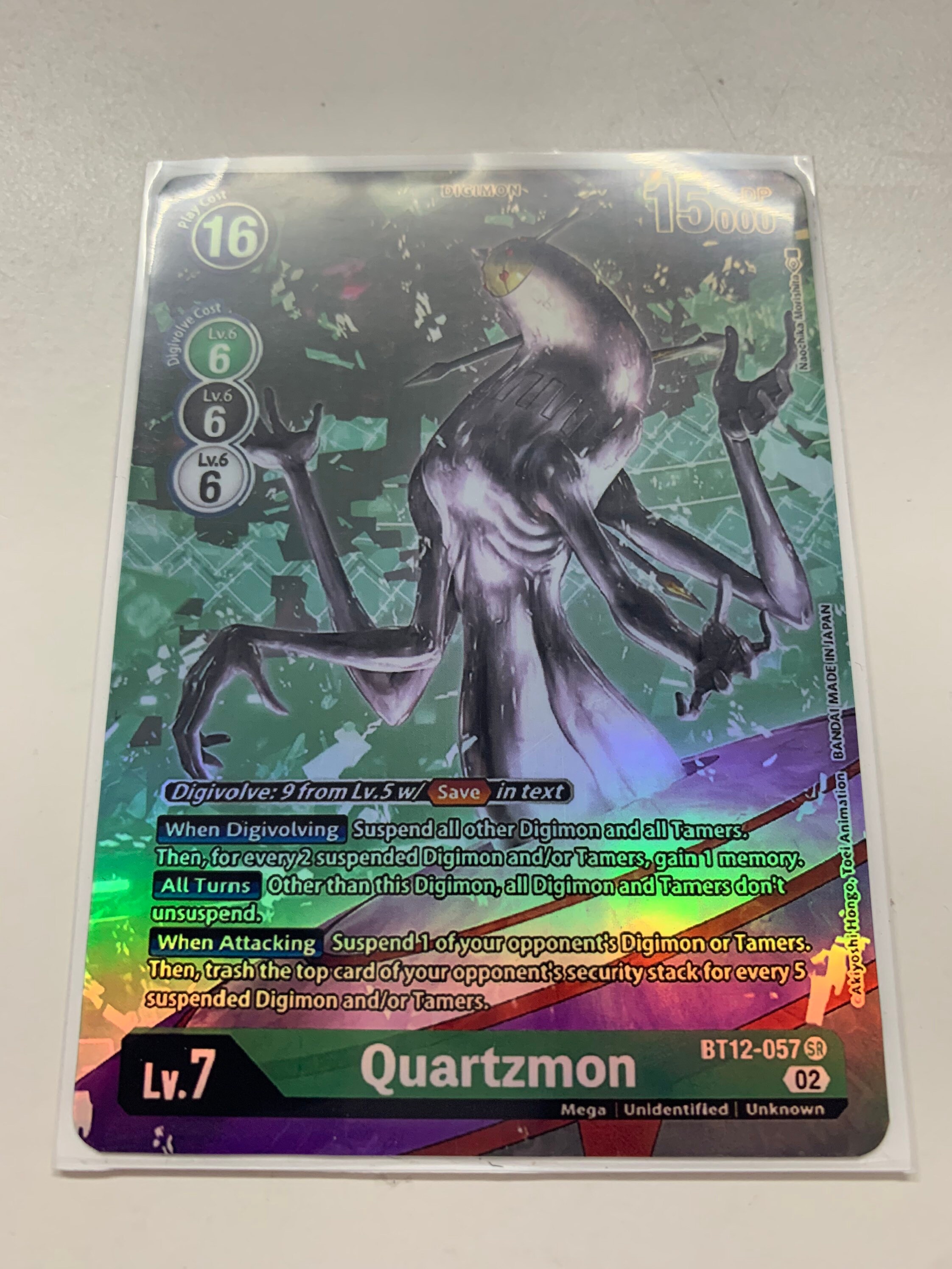 Quartzmon BT12-057 (alternate Art) | FULL HOLO | Orica PROXY
