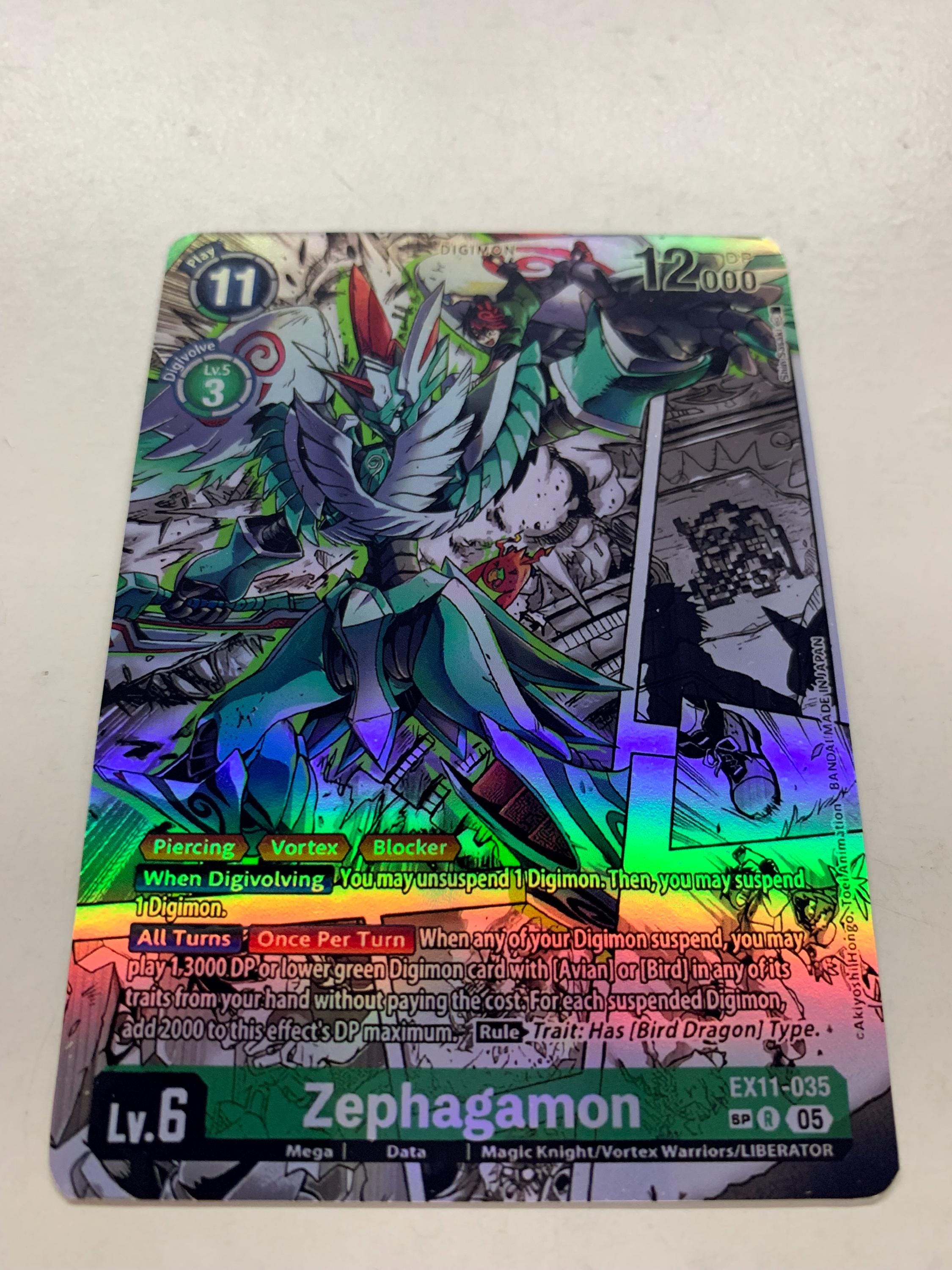 Zephagamon EX11-035 (alternate Art) | FULL HOLO | Orica PROXY - Etsy