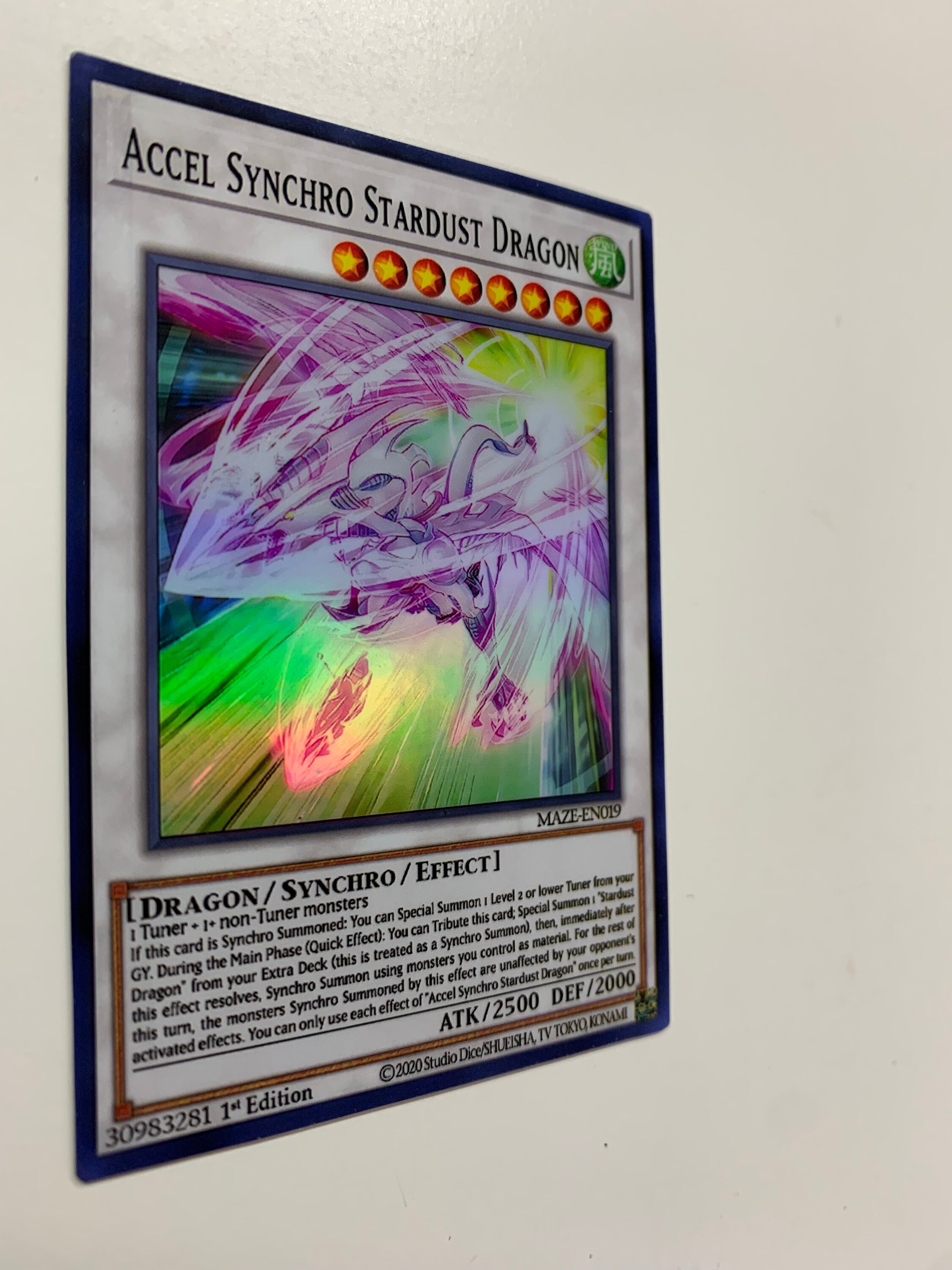 Accel Synchro Stardust Dragon | Super Rare | Orica PROXY - Etsy