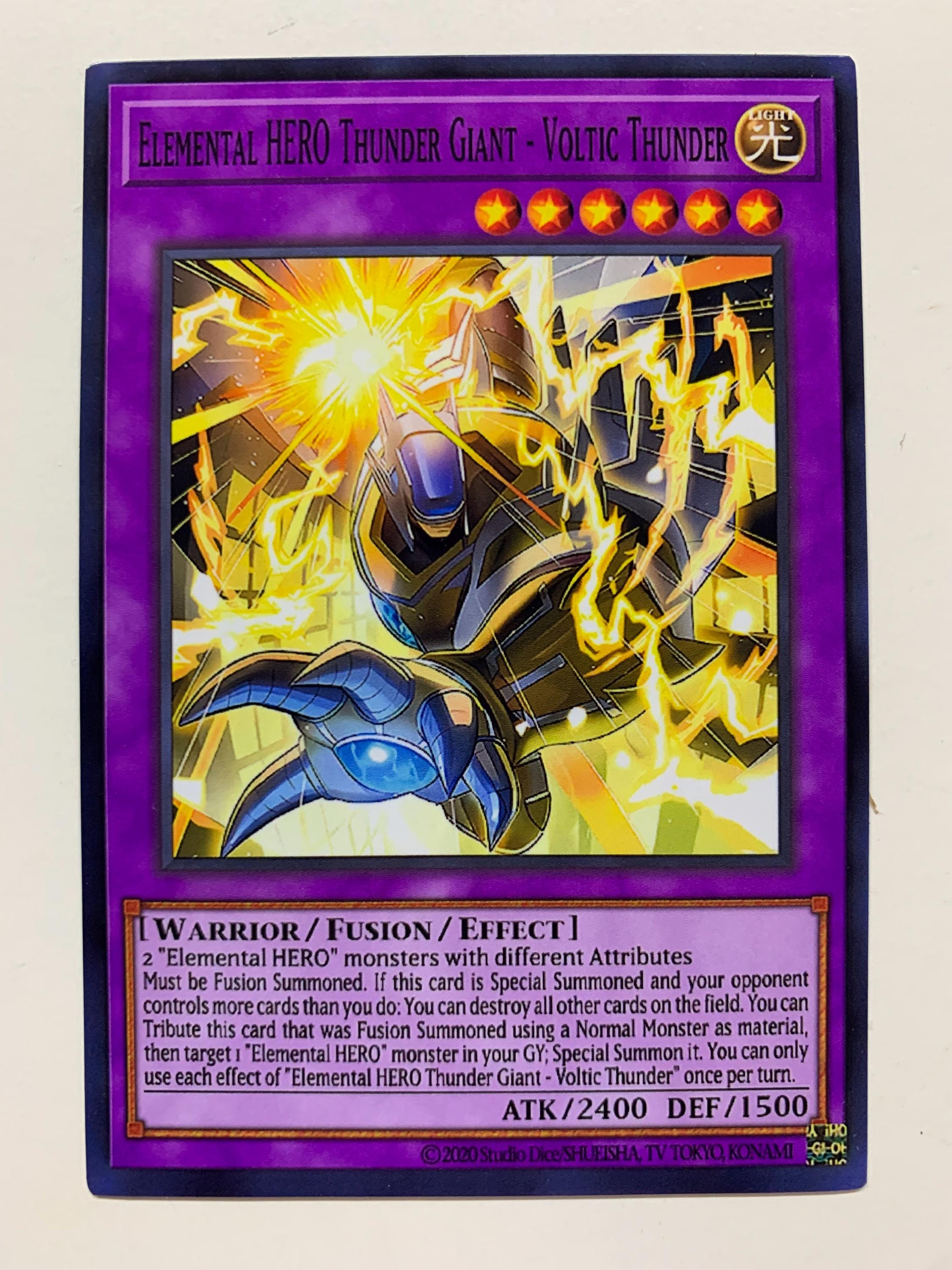 Elemental HERO Thunder Giant - Voltic Thunder | Super Rare | Orica