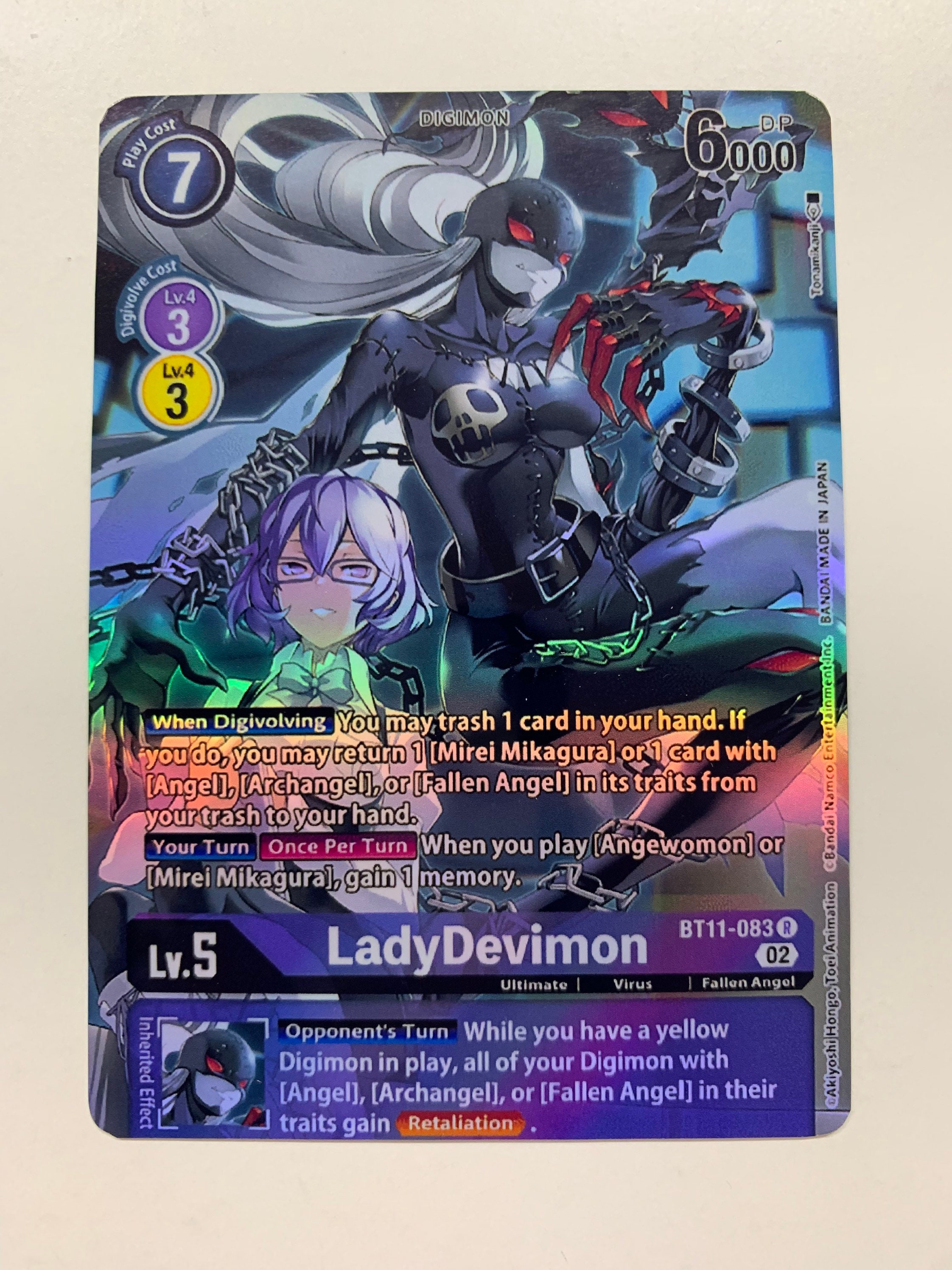 Ladydevimon BT11-083 (alternate Art) | FULL HOLO | Orica PROXY - Etsy
