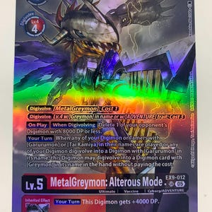 MetalGreymon: Alterous Mode EX9-012 (Alternate Art) | FULL HOLO | Orica PROXY