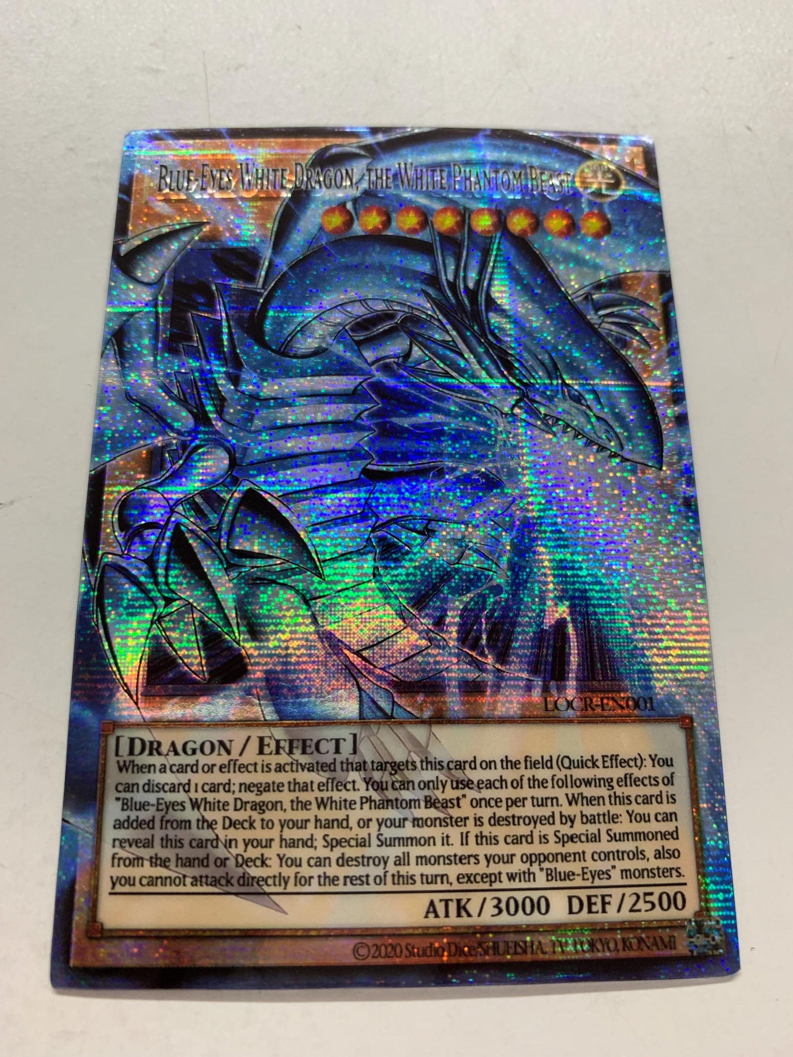 Over Frame Ra Blue-eyes White Dragon, the White Phantom Beast | Overframe Rare ...