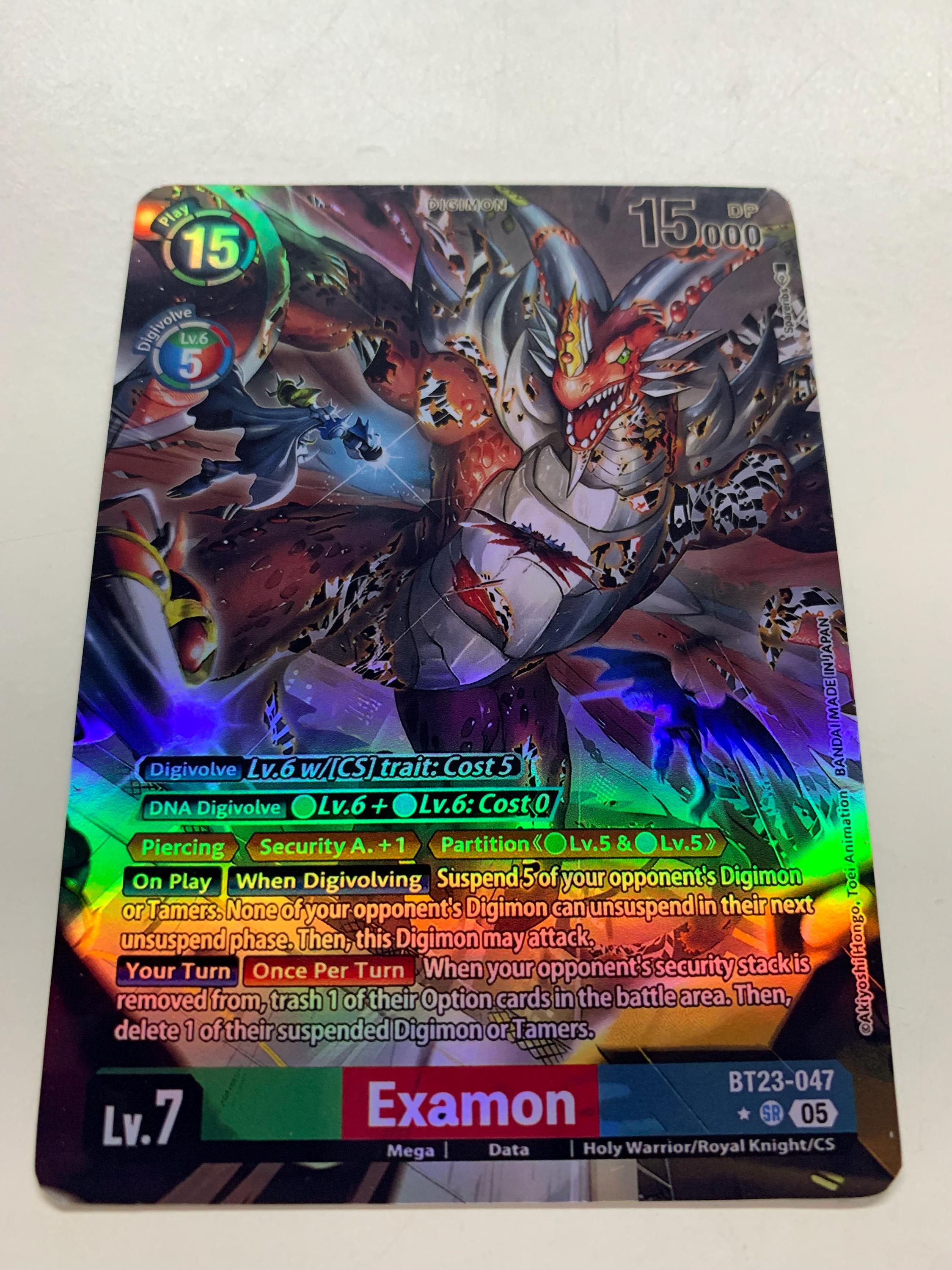 Examon BT23-047 (alternate Art) | FULL HOLO | Orica PROXY - Etsy