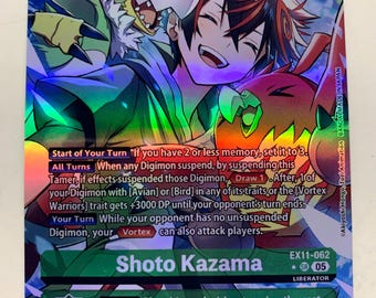Shoto Kazama EX11-062 (alternate Art) | FULL HOLO | Orica PROXY - Etsy