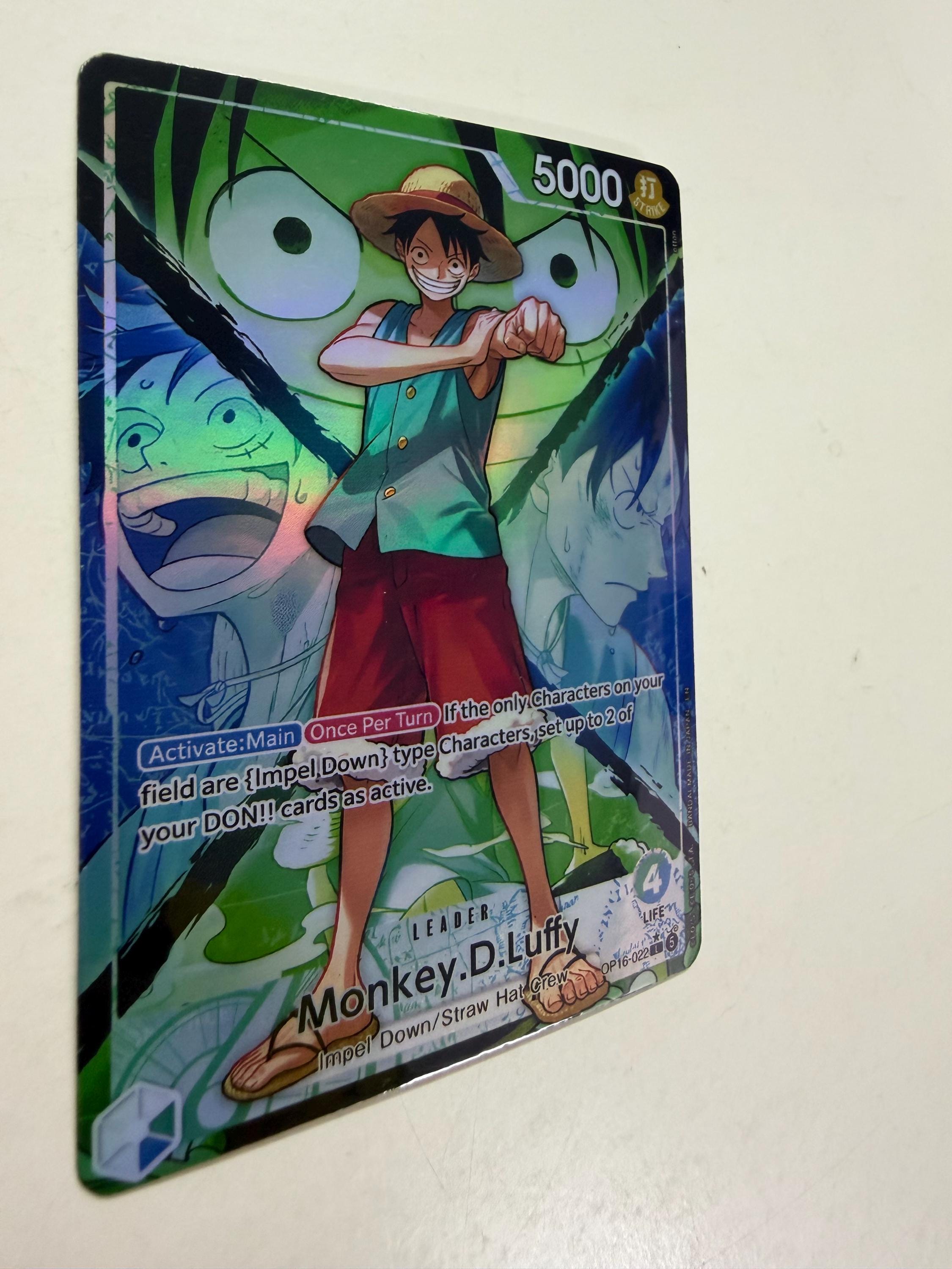 Monkey.d.luffy OP16-022 (alternate Art) | FULL HOLO | Orica PROXY