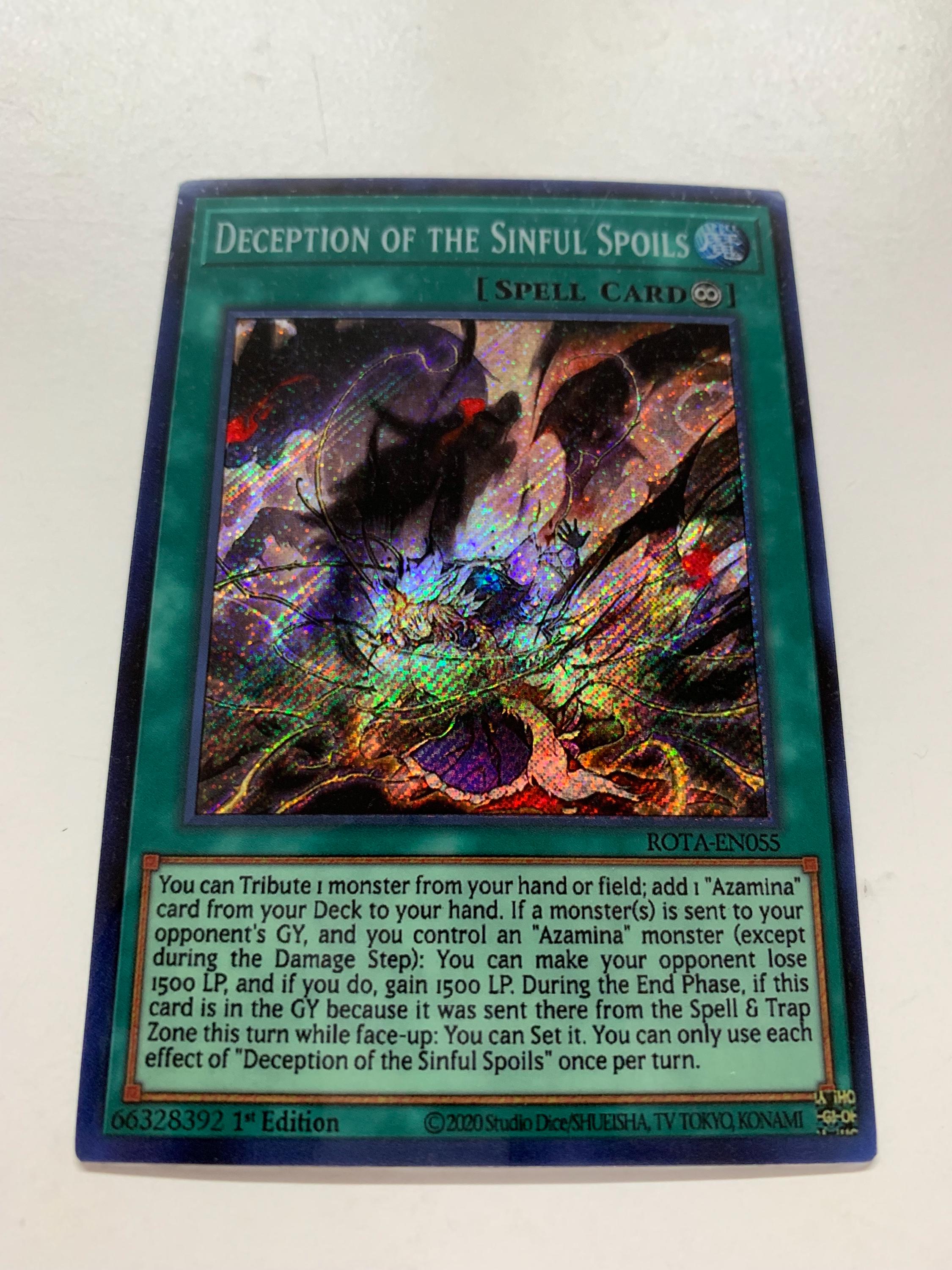 Deception of the Sinful Spoils | Secret Rare | Orica PROXY - Etsy
