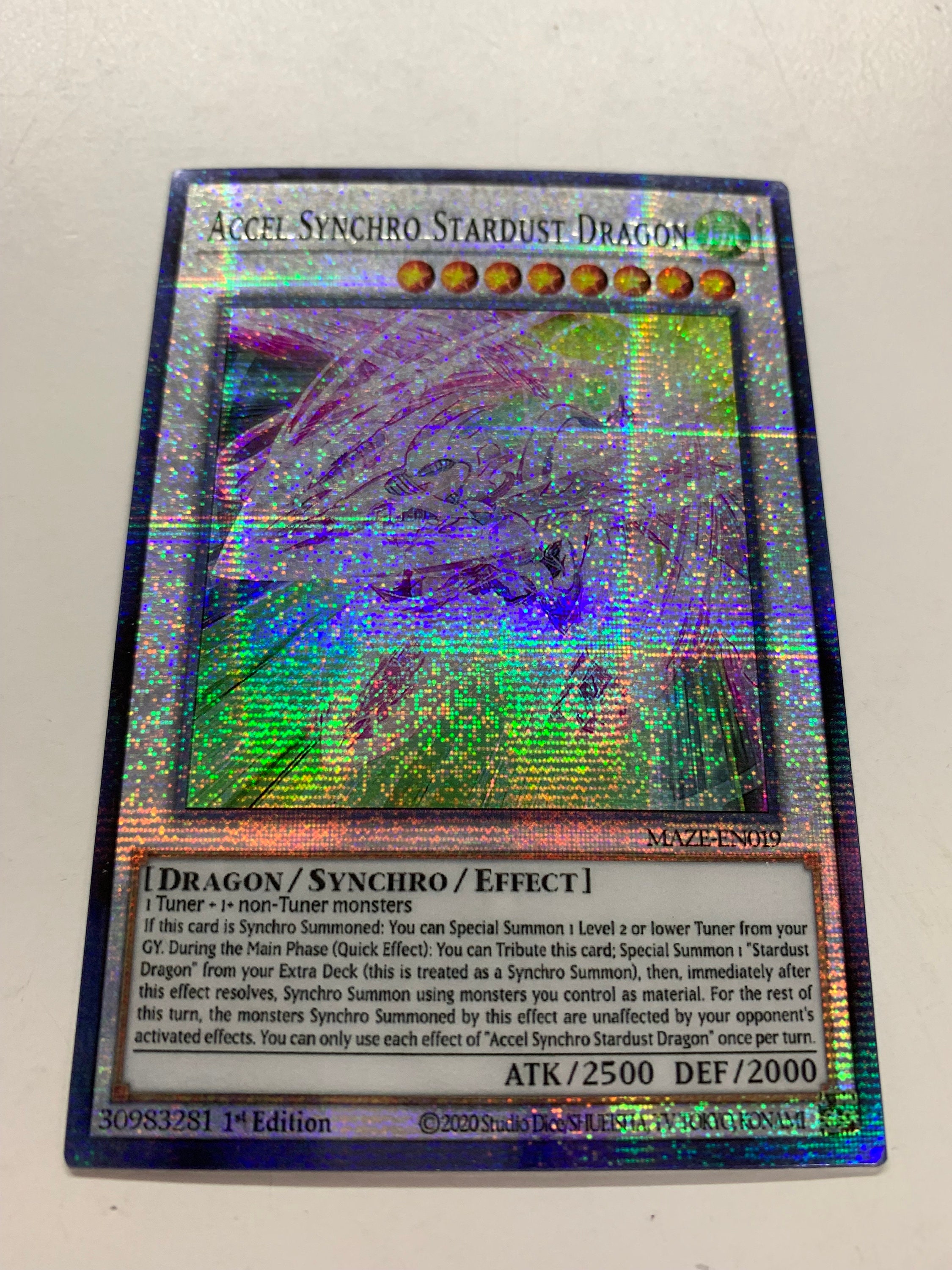 Accel Synchro Stardust Dragon | Super Rare | Orica PROXY - Etsy
