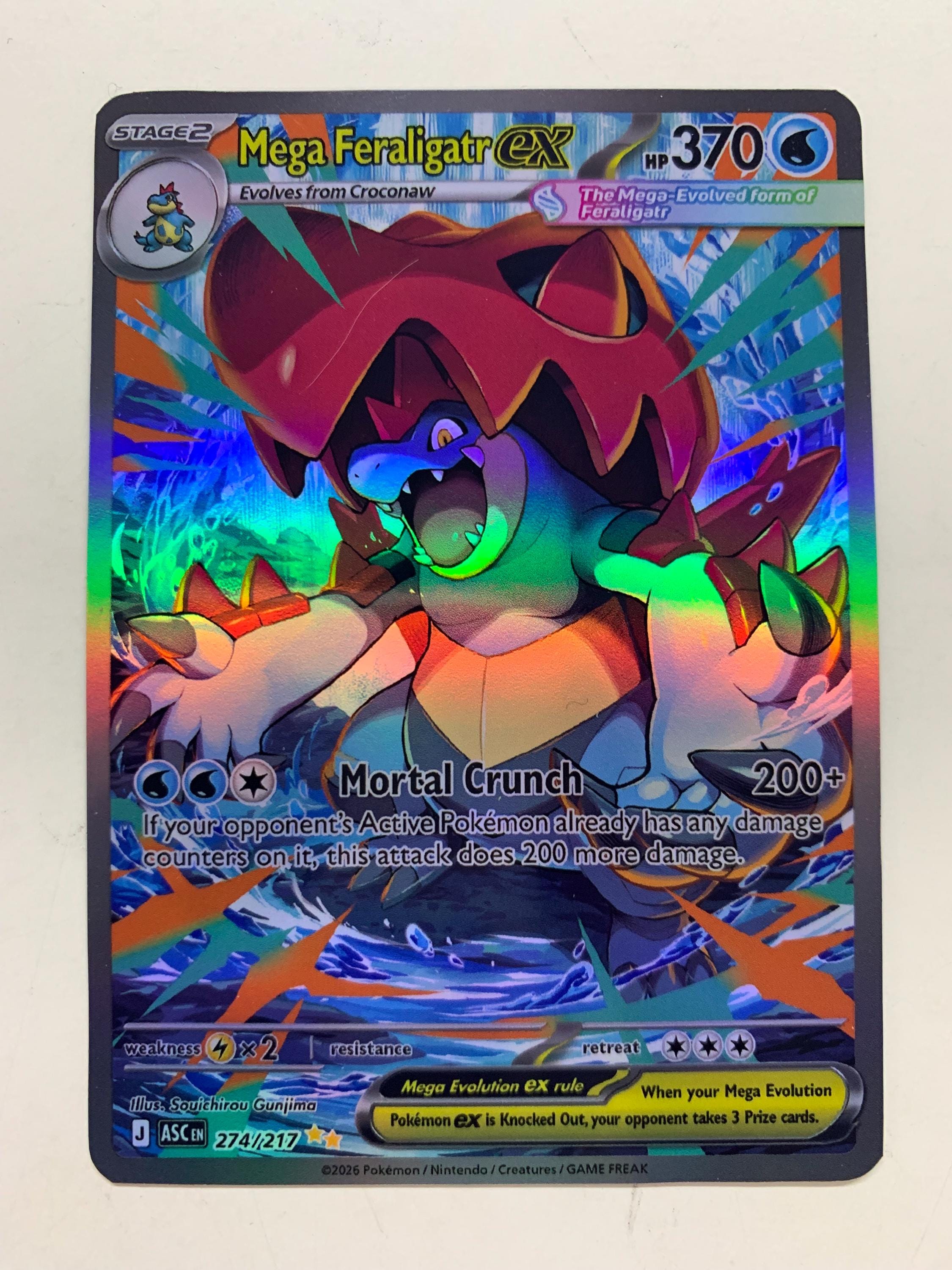 Mega Feraligatr Ex 274/217 | FULL HOLO | Orica PROXY - Etsy