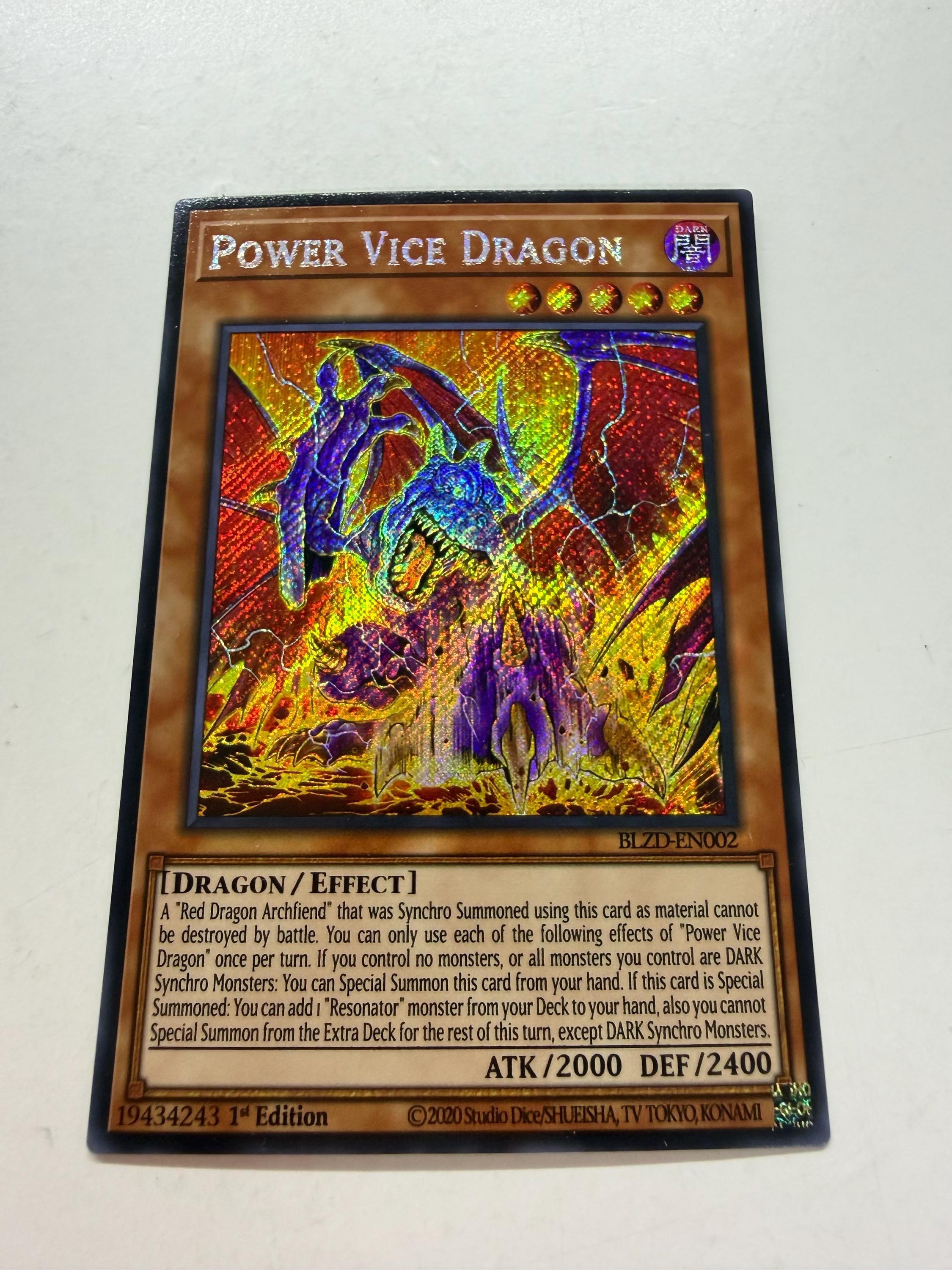 Power Vice Dragon | Secret Rare | Orica PROXY - Etsy