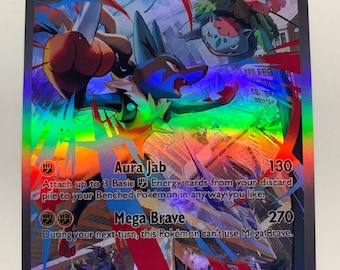 Mega Lucario ex 179/132 / FULL HOLO / Orica PROXY