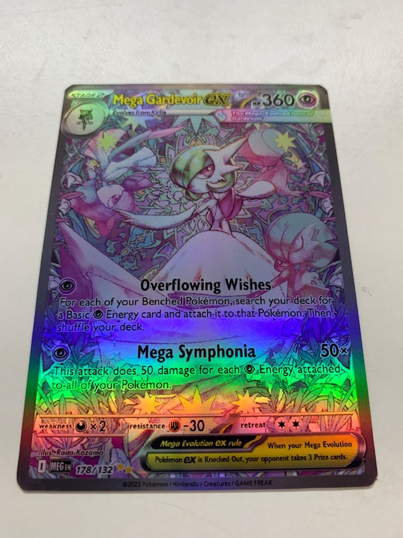 Mega Gardevoir Ex 178/132 | FULL HOLO | Orica PROXY - Etsy