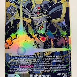 Alphamon BT13-075 (Arte alternativo) / HOLO COMPLETO / Orica PROXY