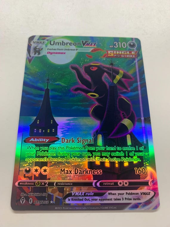 Umbreon Vmax 215/203 | FULL HOLO | Orica PROXY - Etsy