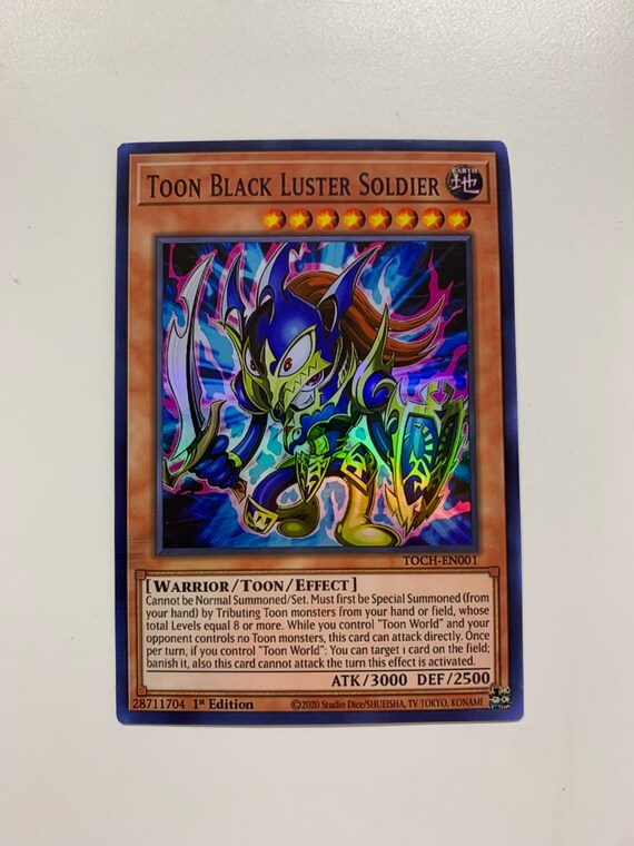 Super Rare Blue Card! Black Luster Soldier! Yu Gi Oh