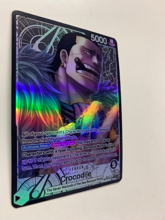 Crocodile OP14-079 (alternate Art) | FULL HOLO | Orica PROXY - Etsy
