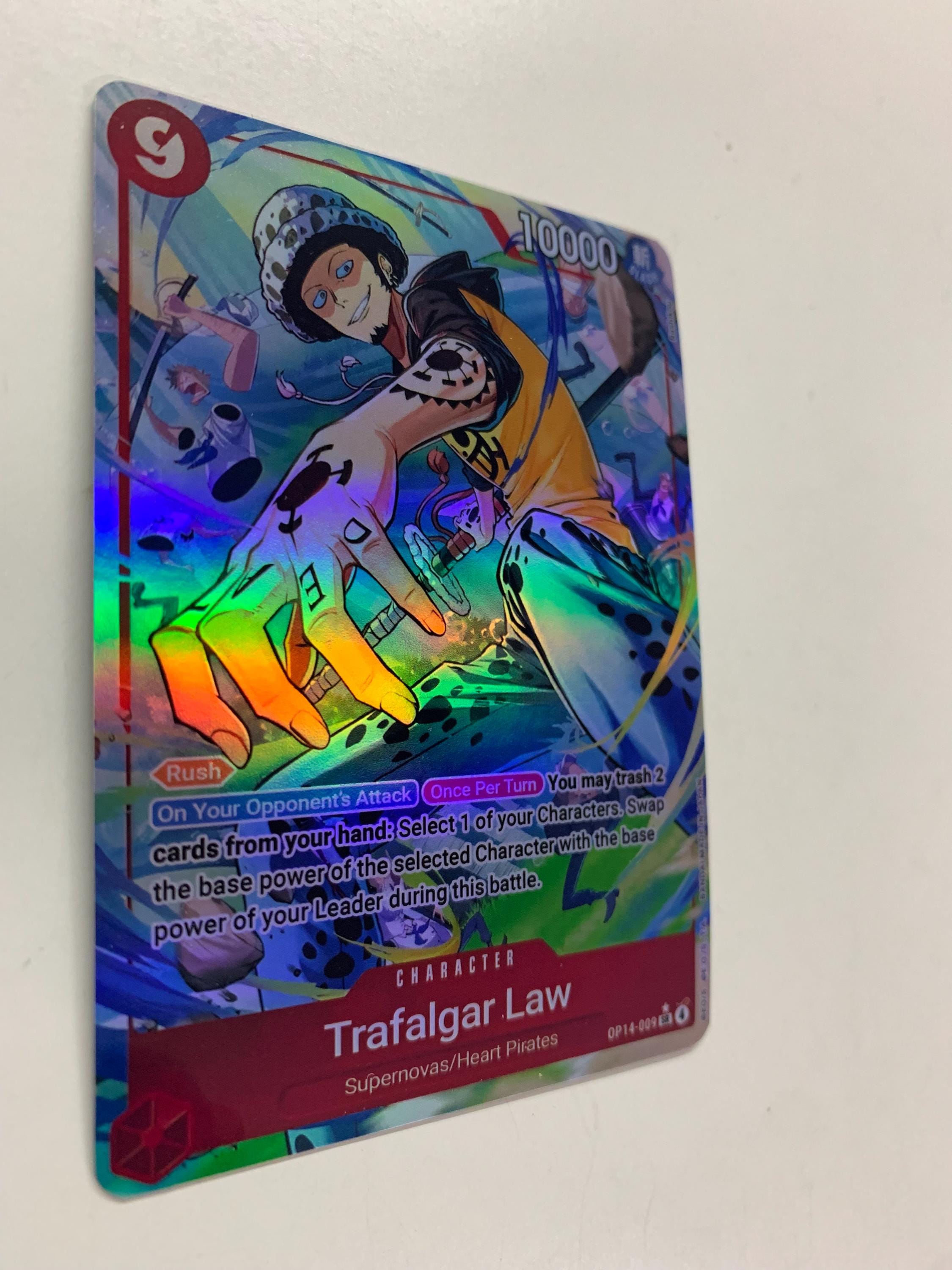 Trafalgar Law OP14-009 (alternate Art) | FULL HOLO | Orica PROXY