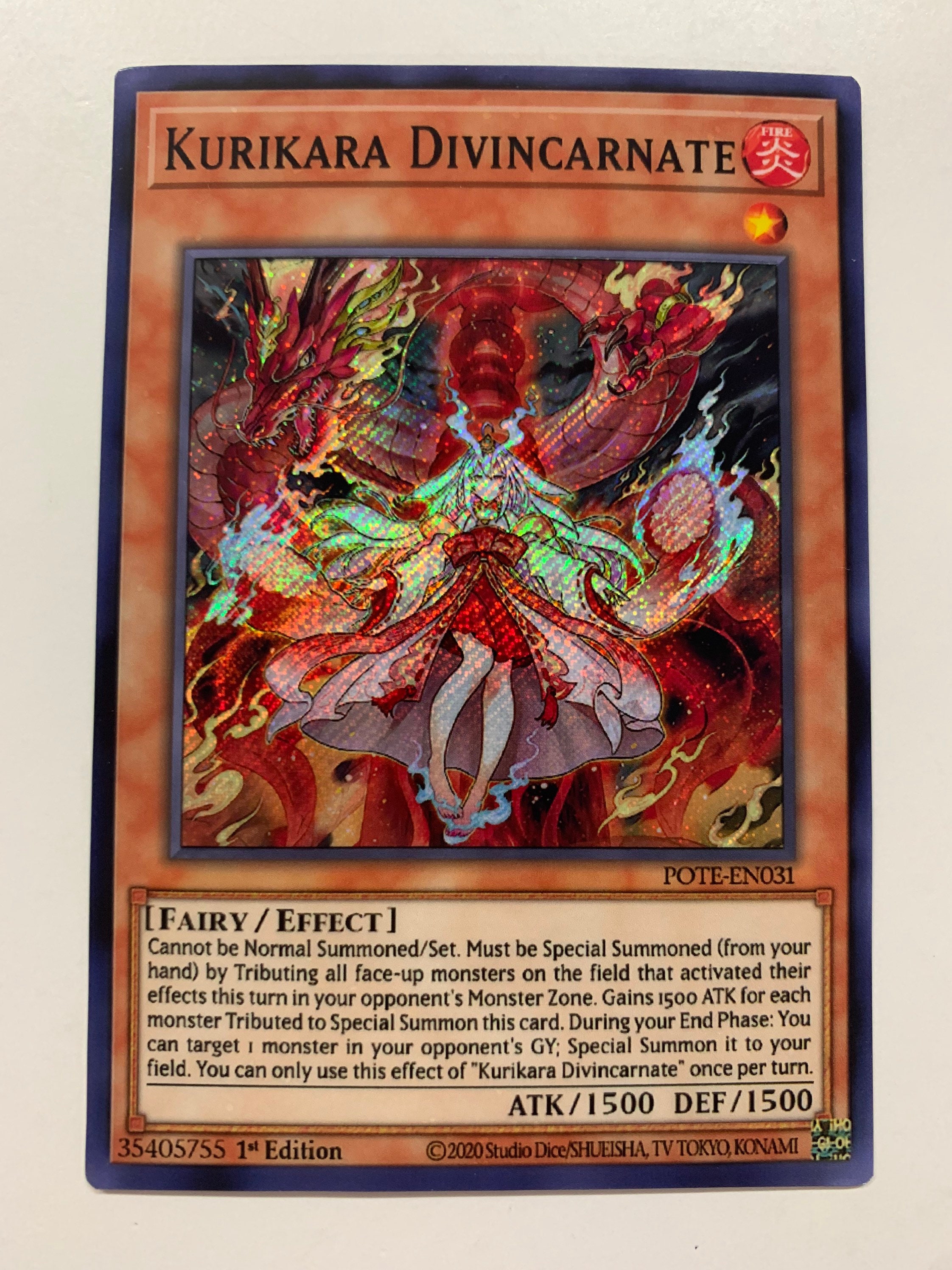 kurikara yugioh deck Amazon.com: Yu-Gi-Oh! Kurikara Divincarnate - POTE-EN031 - Starlight Rare main image 1