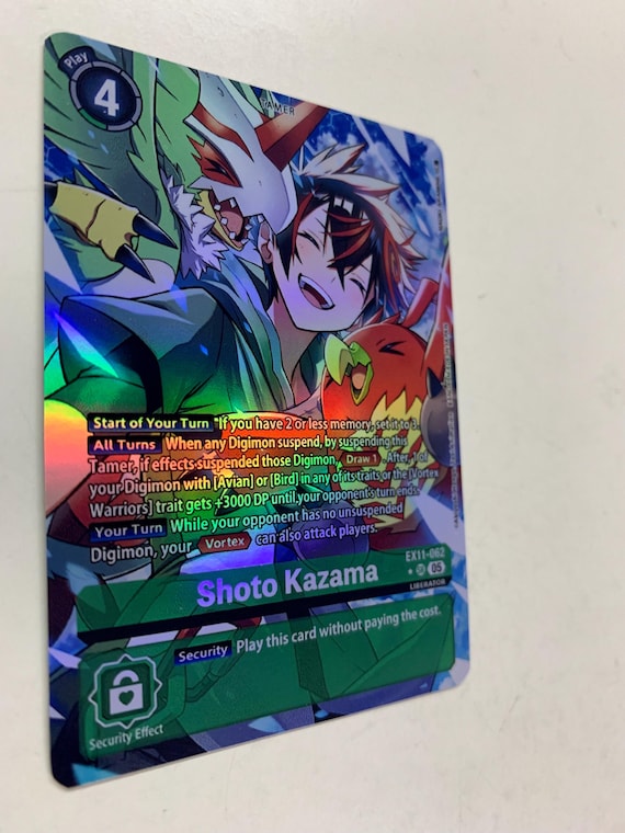Shoto Kazama EX11-062 (alternate Art) | FULL HOLO | Orica PROXY - Etsy
