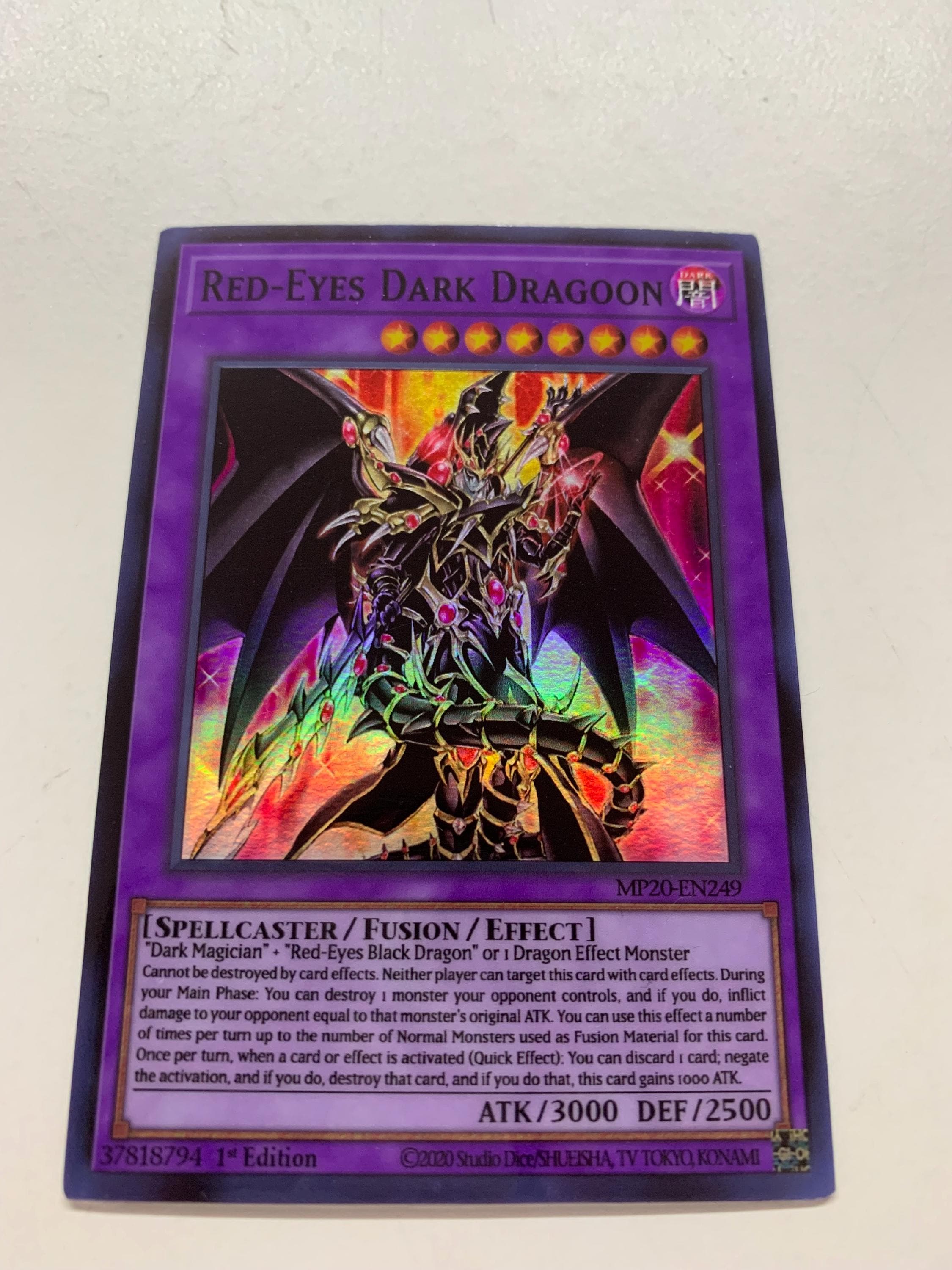 次*日様 psa10 ドラグーンオブレッドアイズ RED-EYES DRKDRA PSA10】超魔導竜騎士-ドラグーン・オブ・レッドアイズ 20th