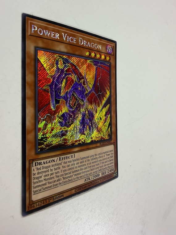Power Vice Dragon | Secret Rare | Orica PROXY - Etsy