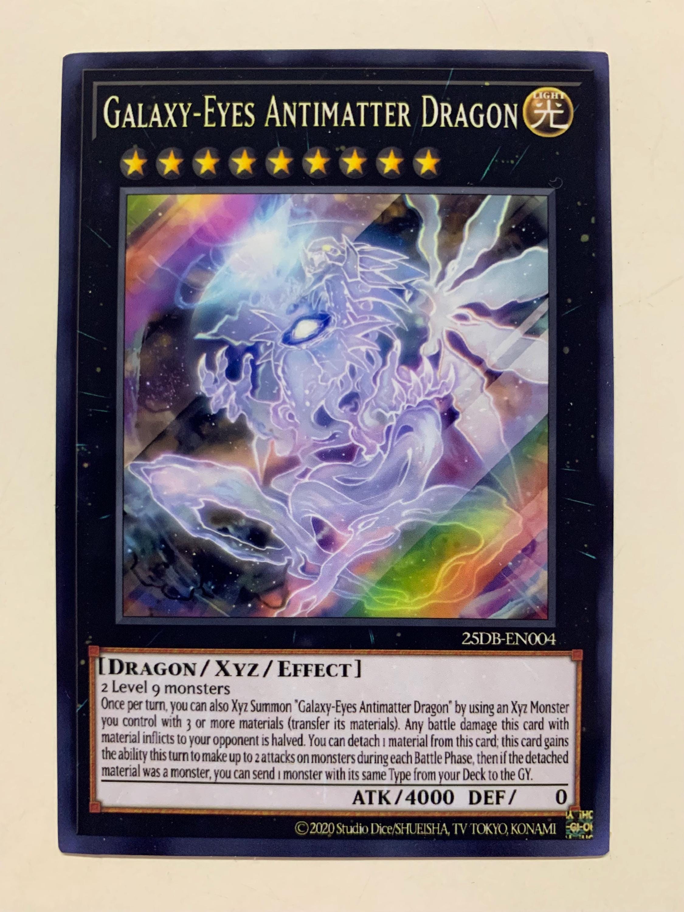 Galaxy-eyes Antimatter Dragon | Super Rare | Orica PROXY - Etsy