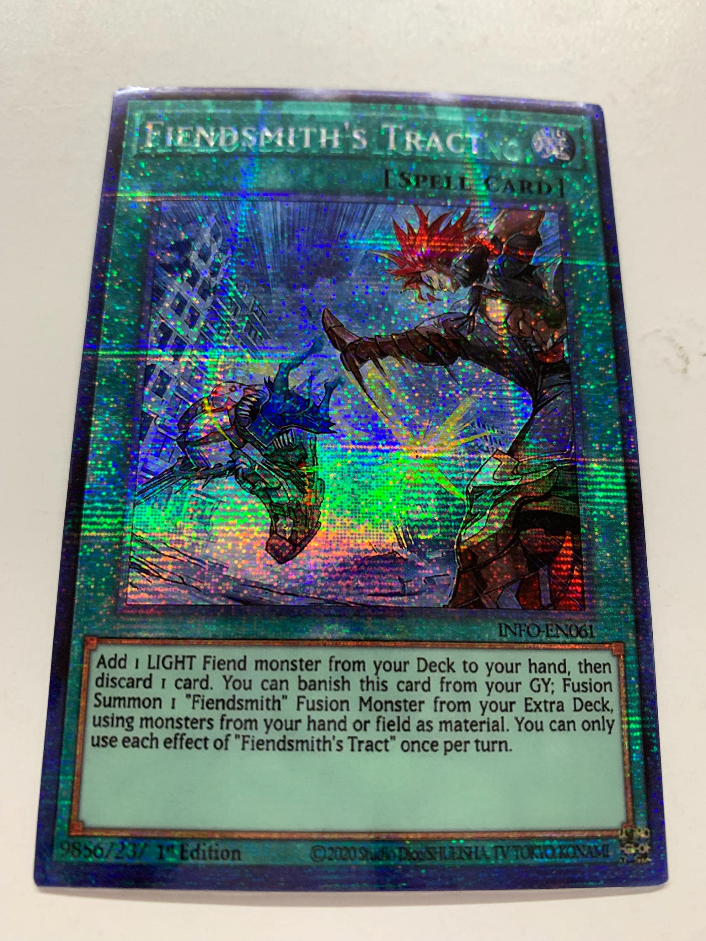 Tripitaka English Yu-Gi-Oh! Fiendsmith's Tract  INFO-AE061 Super Rare  (Asia English)