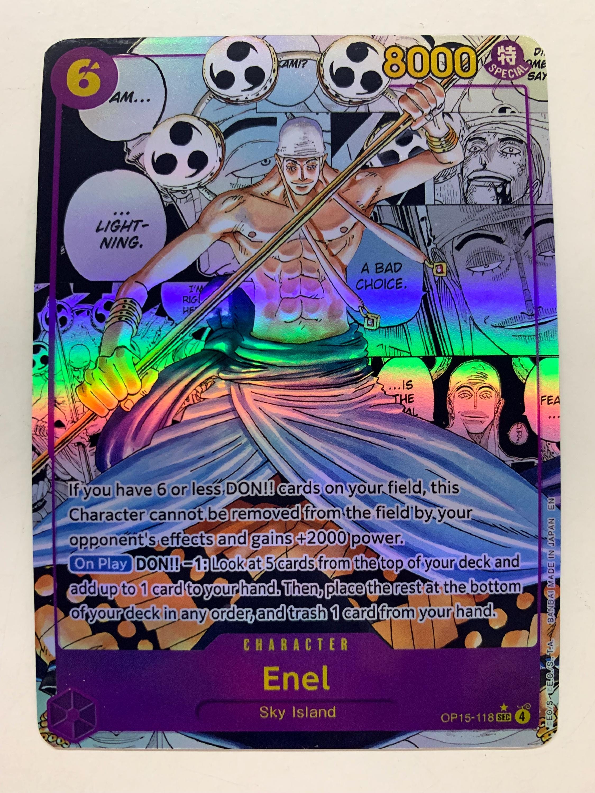 Enel OP15-118 (alternate Art) | FULL HOLO | Orica PROXY - Etsy
