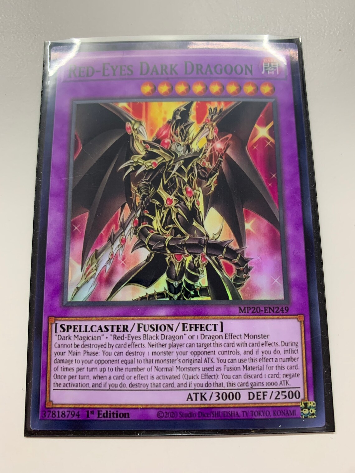 Redeyes Dark Dragoon Super Rare Orica PROXY Etsy
