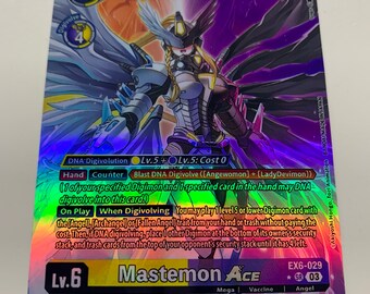 Mastemon Ace EX6-029 (alternate Art) | FULL HOLO | Orica PROXY - Etsy