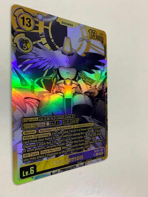 Mastemon BT23-102 (alternate Art) | FULL HOLO | Orica PROXY - Etsy