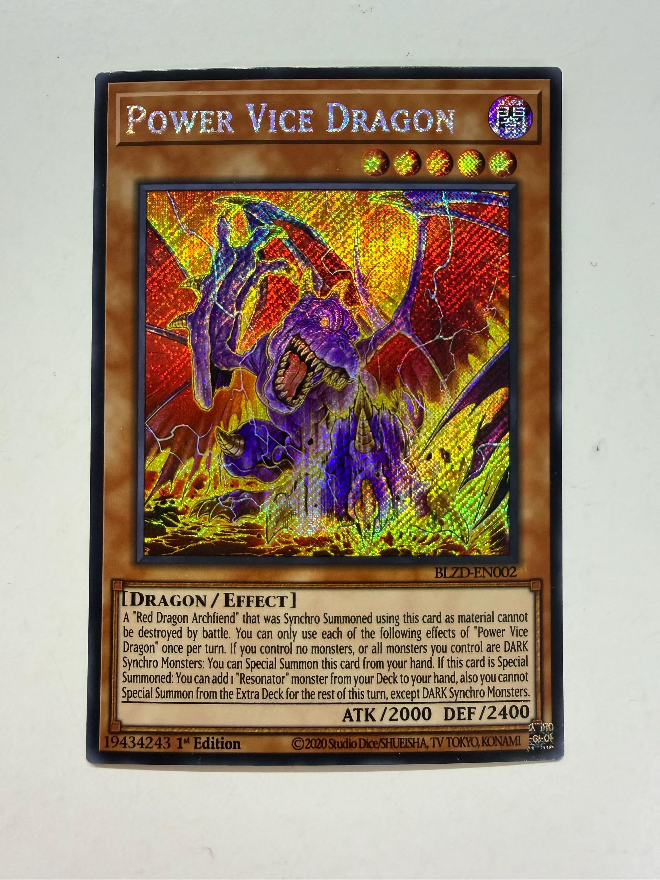 Power Vice Dragon | Secret Rare | Orica PROXY - Etsy